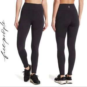 Free People Born to Run black leggings